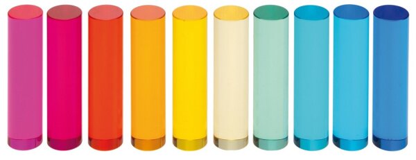 Acryl-Zylinder 10 x 2,5 cm 10er Set 980