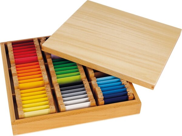 Montessori Farbtäfelchen Schattierungen 63 Stück 504
