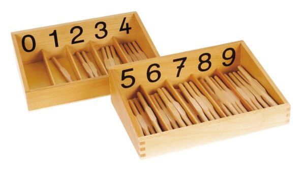 Montessori Spindelkästen 0-9 45