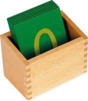 Montessori Kasten für Sandpapier Ziffern