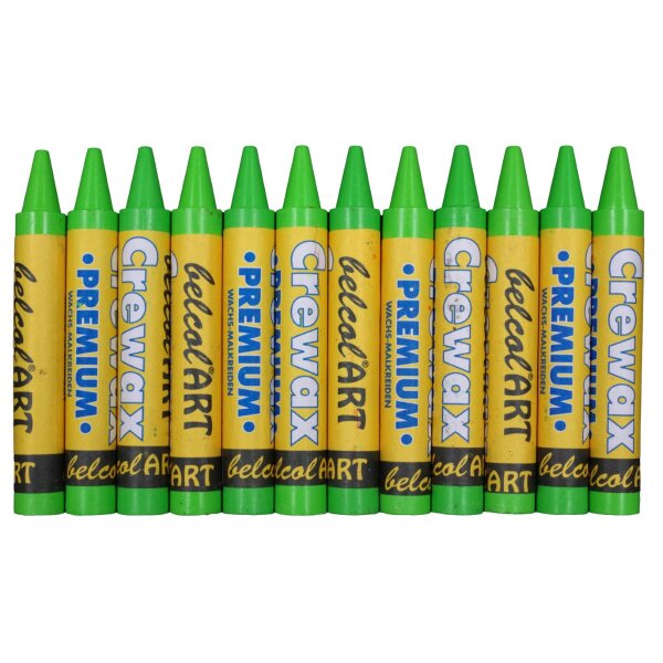 belcolART Crewax Premium 12 Wachsmalstifte hellgrü