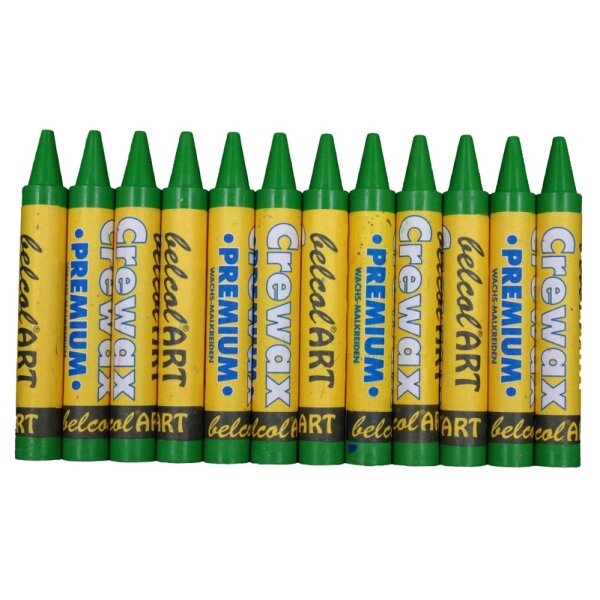 belcolART Crewax Premium 12 Wachsmalstifte grasgrü