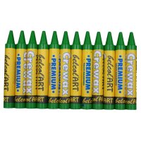 belcolART Crewax Premium 12 Wachsmalstifte grasgrü