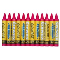 belcolART Crewax Premium 12 Wachsmalstifte hellpin