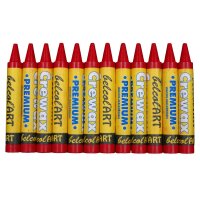 belcolART Crewax Premium 12 Wachsmalstifte dunkelrot