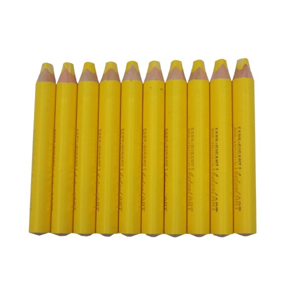 belcolART Farb Gigant 3in1 Buntstift 10 Stück gelb 957