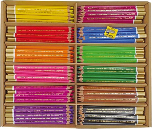 belcolART Trigon Gigant Grundfarben 12 Farben 180 Stifte 603