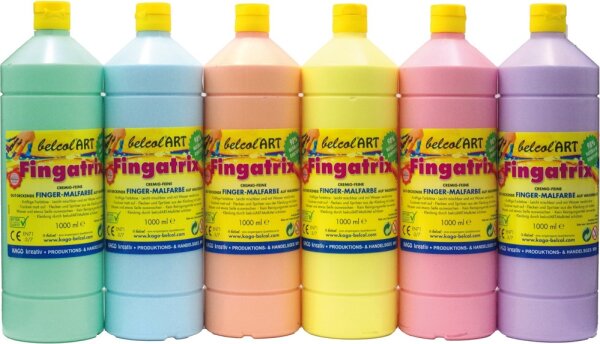 belcolART Fingatrix Pastell Set 6 x 1000ml 6 Farben 329