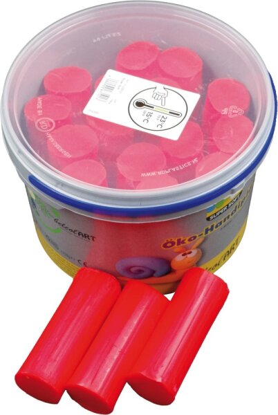 belcolART Öko-Handiplast SuperSoft 1750g im Eimer rot 379