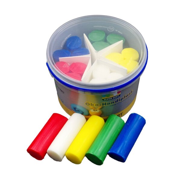 belcolART Öko-Handiplast SuperSoft 1750g im Eimer 5 Farben 576