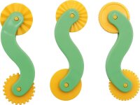 Doppelseitige Modellier-Muster-Schneide-Räder 3er...