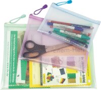 Utensilien Taschen transparent, 3er Set