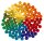 Filzkugeln Regenbogenset, 120-tlg