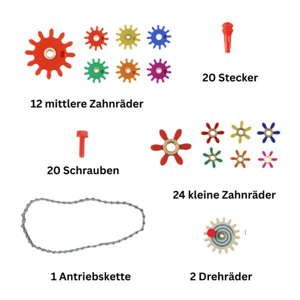STEM Zubehör Zahnräder und Ketten 79-tlg