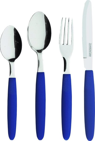 Besteck Color 4-tlg., lose, blau 755