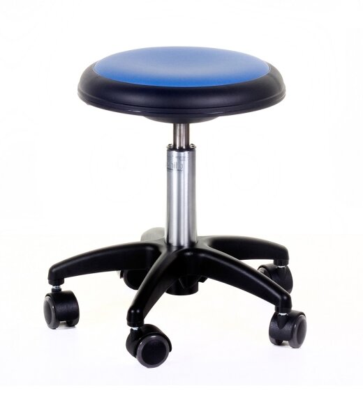 Rollhocker Midi ohne Rückenlehne blau