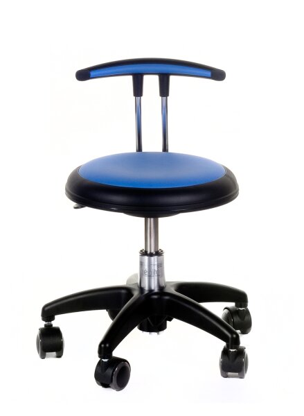 Rollhocker Midi mit Beckenstütze blau