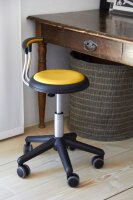 Rollhocker Midi mit Beckenstütze orange