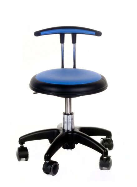 Rollhocker Maxi mit Beckenstütze blau
