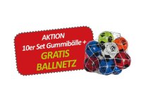 Gummibälle im Ballnetz