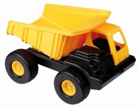 Maxi Dumper im Sand, Mulde gekippt