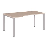 Schreibtische mit Freiformplatte 160 cm...