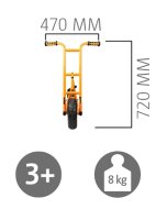 Roller Midi mit Bremse Frontansicht