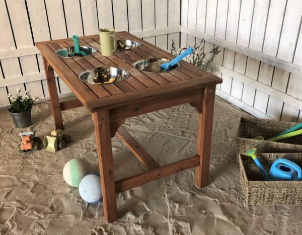 Outdoor Matschtisch 4 Plätze im Sand