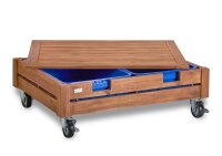 Outdoor Sandkasten-Matschtisch auf Rollen