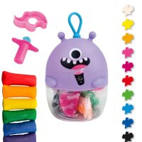 Knetset Monster, Ausstecher, 10 Knete, Spritze