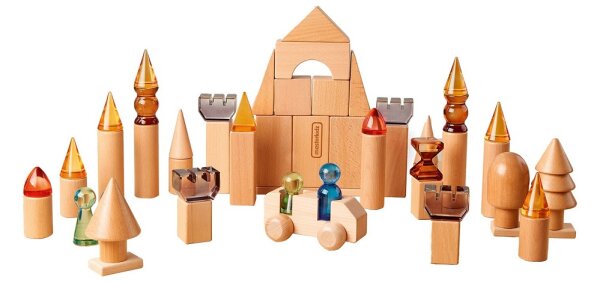 Build-My-Castle 119 Teile Transparent Acryl Holz 782