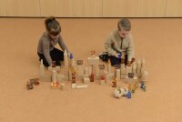 Build-My-Castle 119 Teile Transparent Acryl Holz