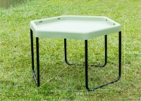 Sechseckiges Spielbrett salbeifarbig 5er Set