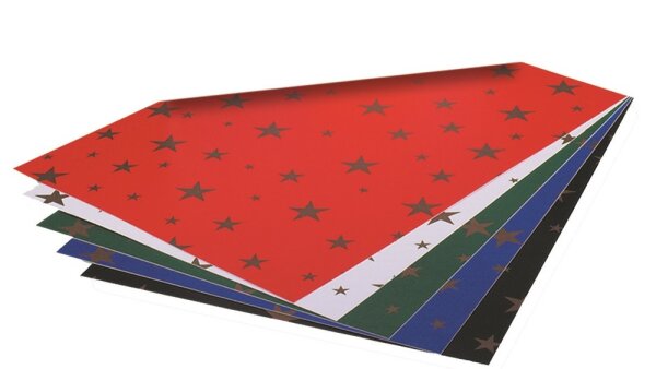 Fotokarton Sternchen 10 Bögen 300 g/qm - 50 x 70 cm 790