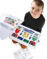 Elektronikbaukasten Kind geöffnete Packung