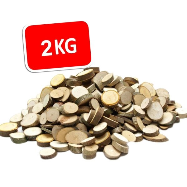 Bastelset Astscheiben, 2 kg - Naturholzscheiben 246