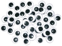 Wackelaugen rund, 100er Pack 750