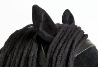 Steckenpferd schwarz Detail Gesicht