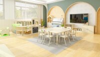 Spielteppich grau Raumsituation