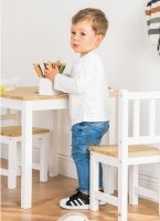 Stuhl der Kinder Sitzgruppe mit weißen Beinen