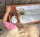Outdoor Boden-Spieltisch mit Kind