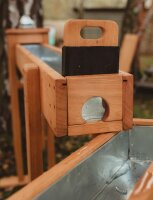 Outdoor Matschtisch mit Wasserrinnen und Pumpe , 4-tlg.
