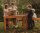 Outdoor Matschtisch mit Wasserrinnen und Pumpe , 4-tlg.