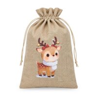 Weihnachtsset: Beutel + Tic-Tac-Toe Holz