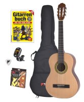 Gitarrenset mit Buch, Gitarrentasche und Stimmgerät