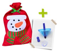 Weihnachtsbeutel mit Malkreisel