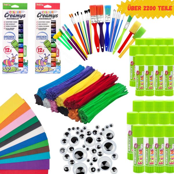 Edeline-Kidz Großes Kreativ-Set, 2.200-tlg.
