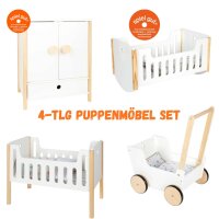 Puppenwagen, Puppenbett, Puppenwiege & Puppenschrrank...