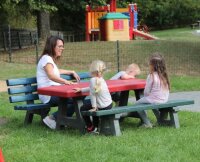 Kinderbank Canetti aus Recyclingkunststoff, 150 cm...