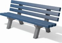Kinderbank Canetti aus Recyclingkunststoff, 150 cm – mit oder ohne Rückenlehne